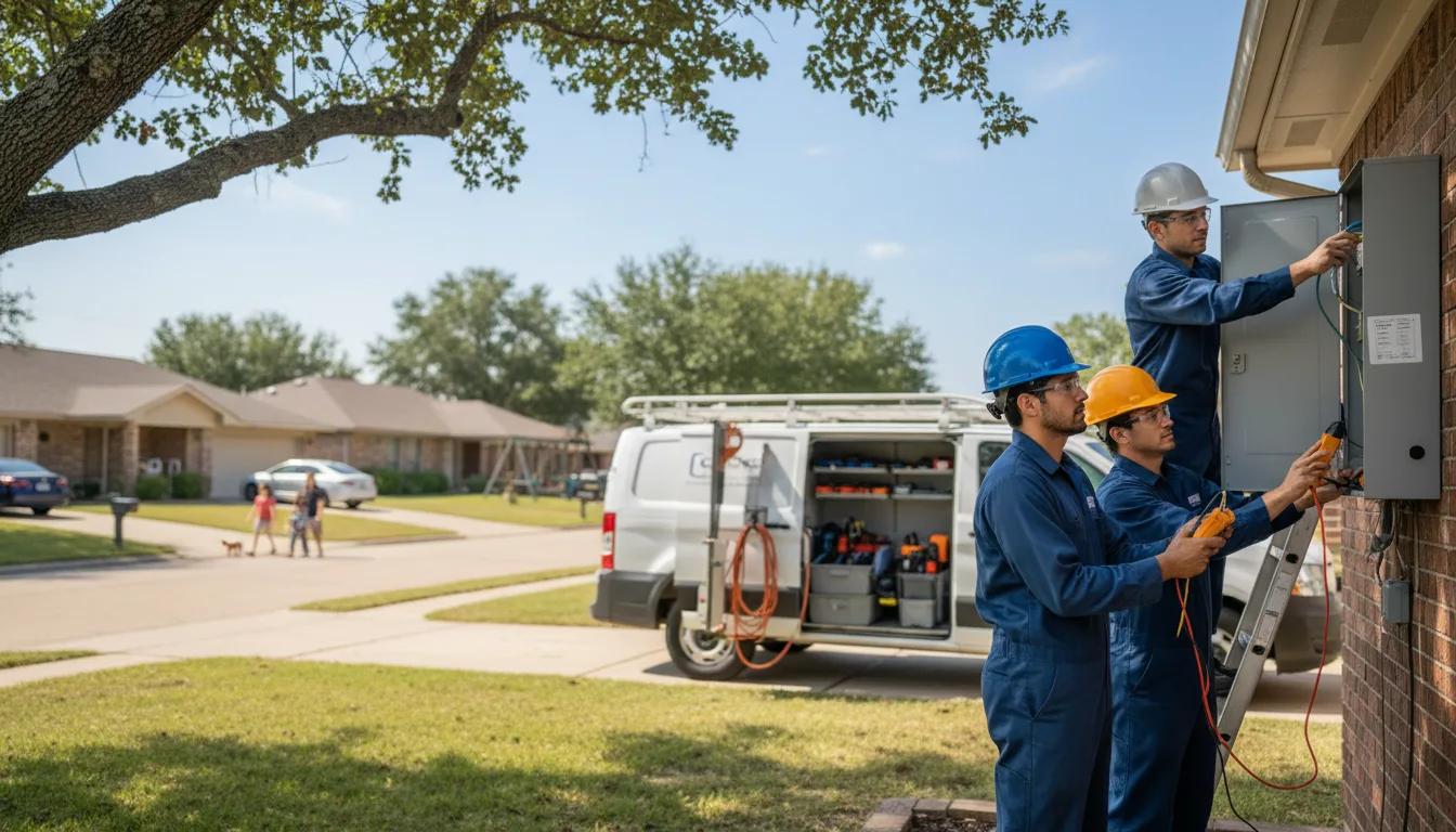 Certified electrician providing emergency electrical services in Puryear, TN